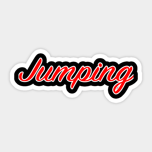 Jumping Sticker by lenn